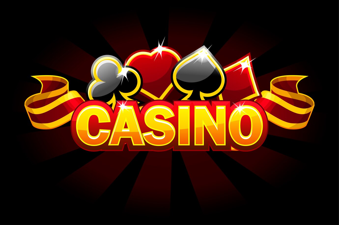 casino background logo with game card signs 172107 1205