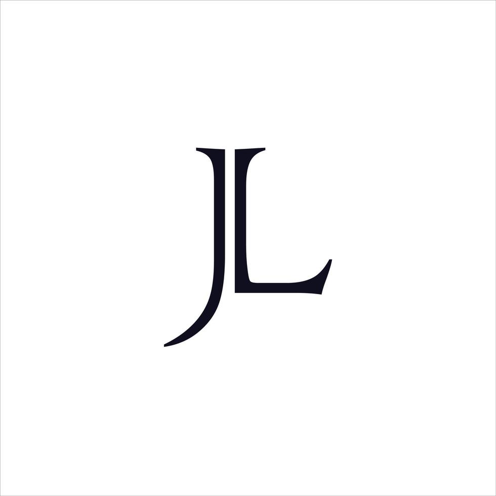 letter jl design logo free vector 1